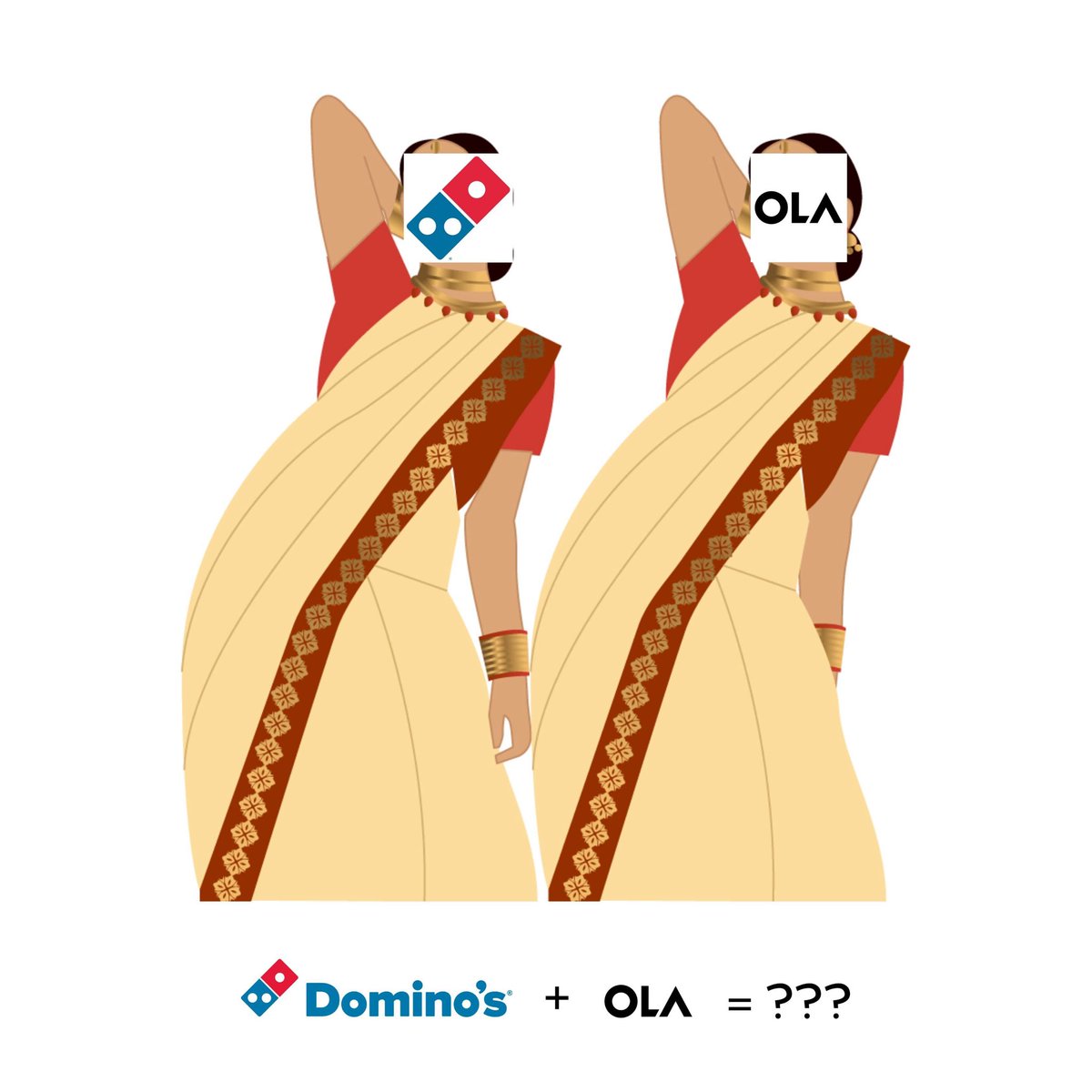 🍕(Do)mino's 🤝 O(la) = Dola re dola! Domino's is now live on the Ola app all across Bangalore! Get 50% OFF up to ₹350 on all orders! 🎉