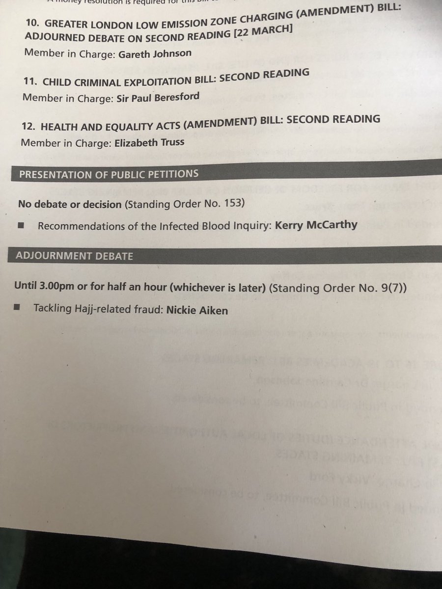 Just about to present my petition on #infectedblood - many MPs have already done so ahead of the publication of the Infected Blood Inquiry report on Monday. Victims have waited long enough.