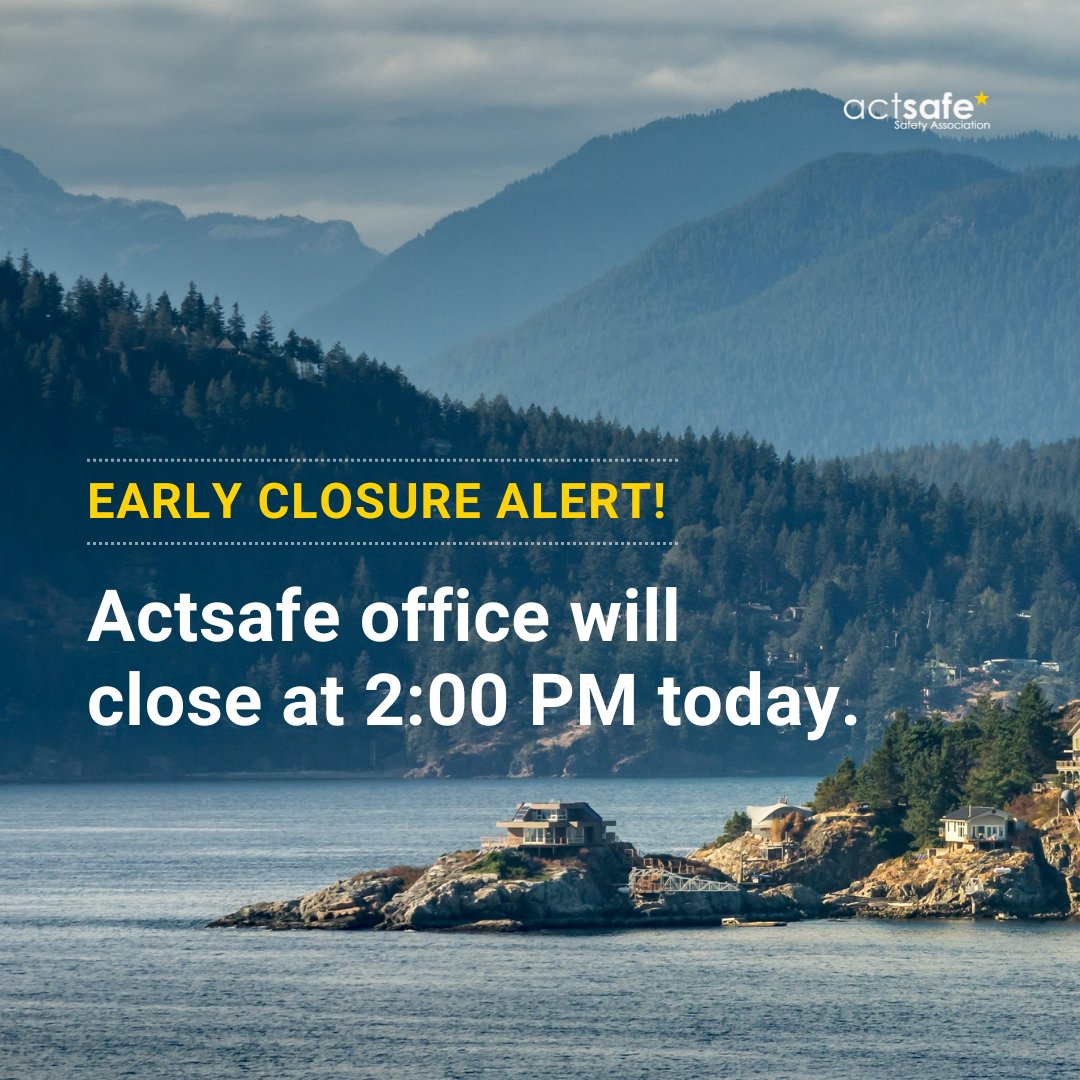 Have a wonderful long weekend!

#Actsafe #MotionPicture #LiveEvents #PerformingArts