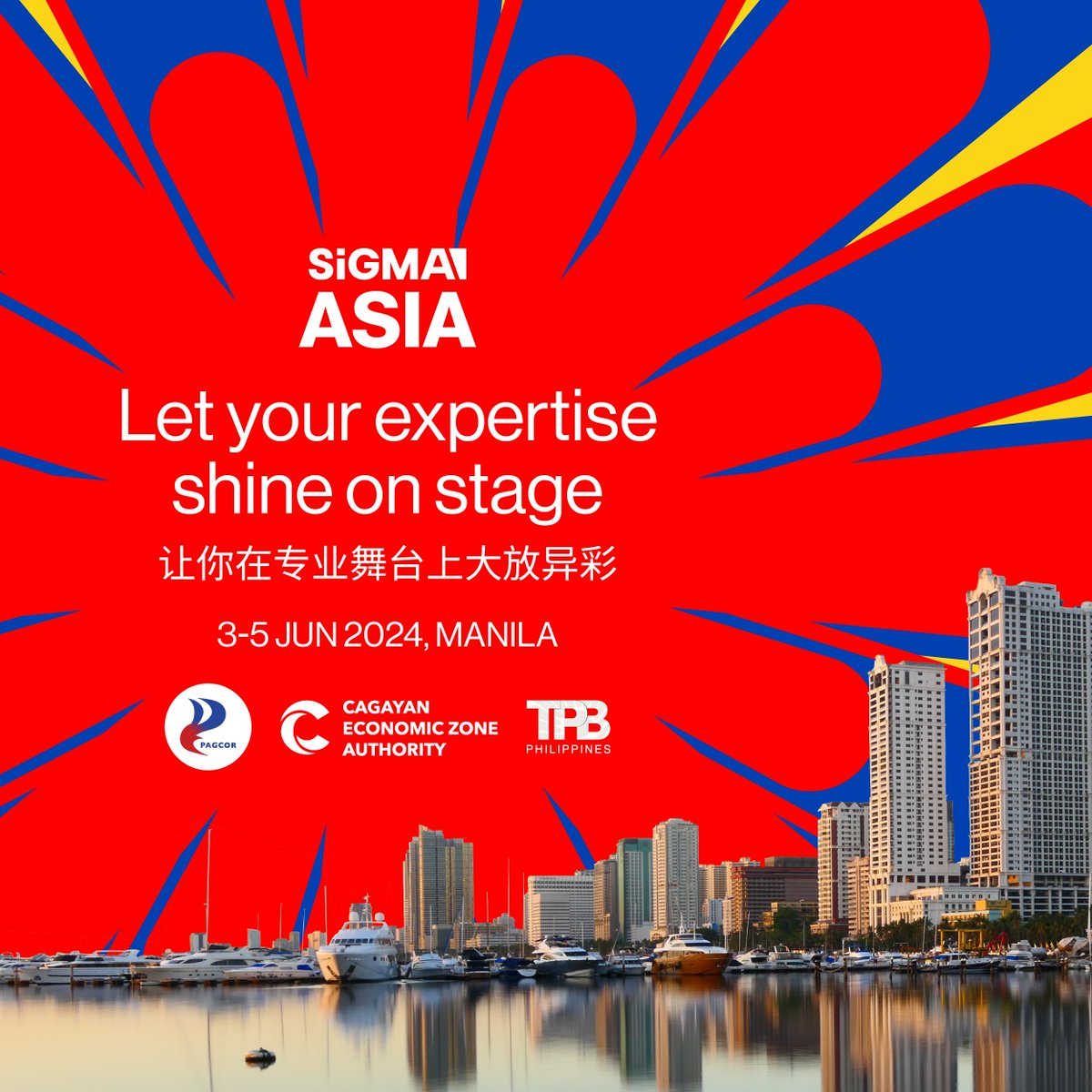 🎙️ Call out for #Speakers for #SiGMAAsia If you are an iGaming expert and you like sharing insights, join us as a speaker for SiGMA Asia 2024 in Manila! Apply here 🗣️ hubs.la/Q02xxmbp0 So, are you ready to make an impact? #SiGMA2024 #SiGMAAsia #speaker #iGaming