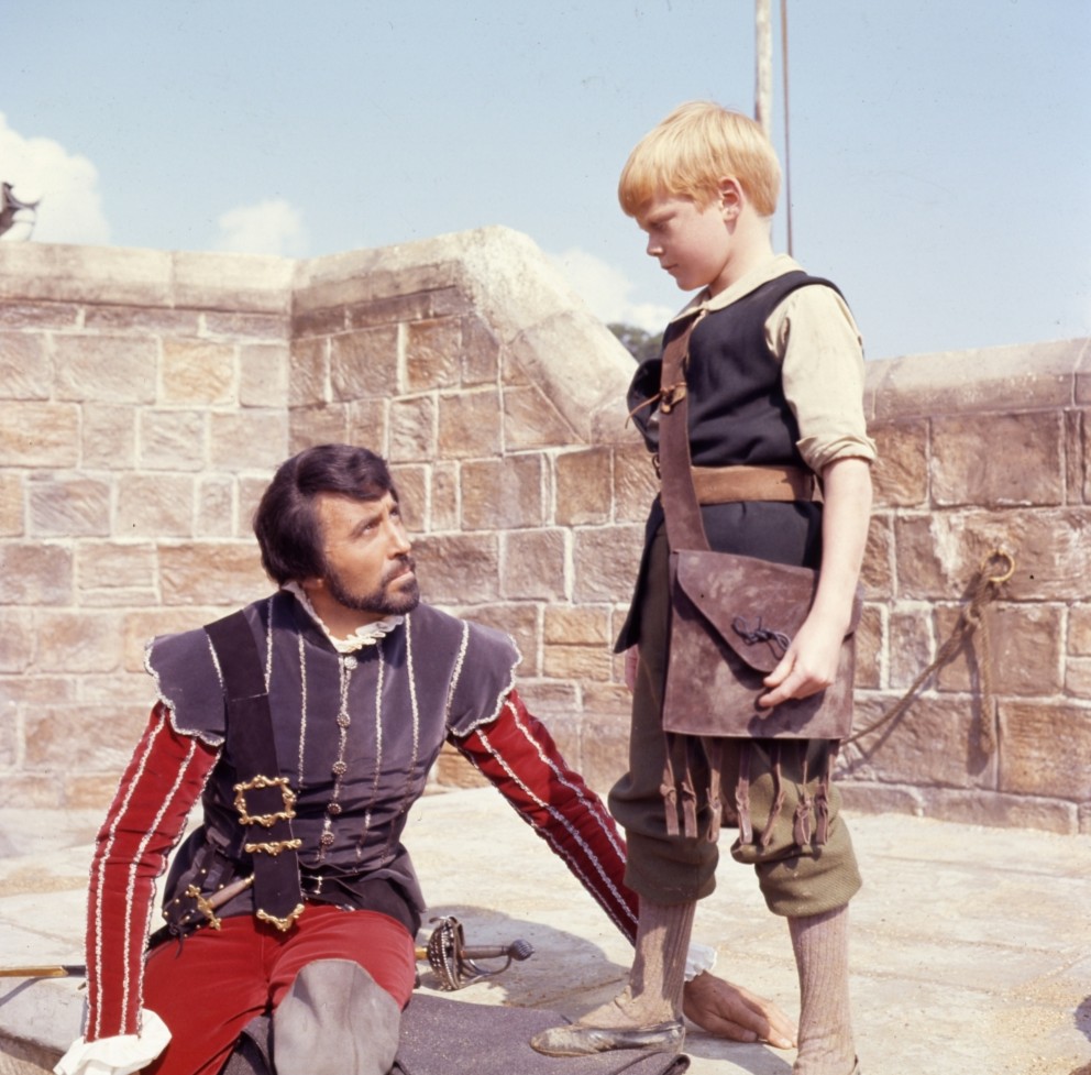 Christopher Lee with Michael Newport in The Devil-Ship Pirates (1964). #ClassicGuyOfTheWeek #ChristopherLee