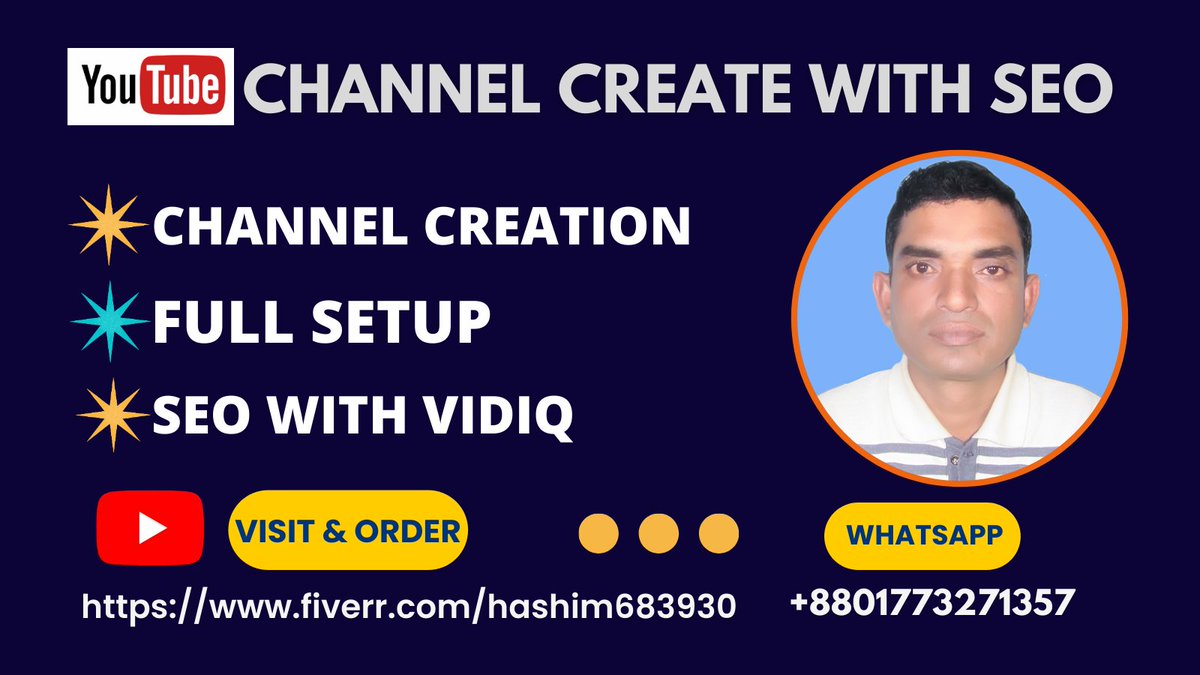 YouTube Channel Create || YouTube SEO ||  SEO

Visit And Order: fiverr.com/s/Qlrmq3
#youtubechannelcreate #channelcreate #youtubechannel #seo #videoseo #channelseo #youtubeseo #youtube #youtubevideoseo