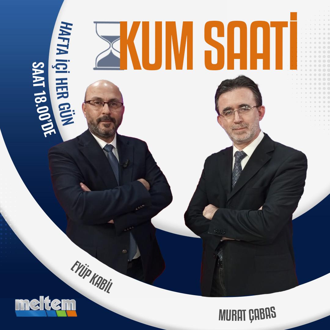 📢Eyüp Kabil'in @eyupkabil sunumuyla, Murat Çabas'ın @MURATABAS yorumlarıyla bugün saat 18:00'da #KumSaati programını #MeltemTV'de izleyelim! 📷 Gündemdeki konular: ➡️ BTP Lideri Hüseyin Baş’tan Erdoğan’a çok kritik İsrail soruları ➡️ İsrail'den Türkiye'ye ticaret