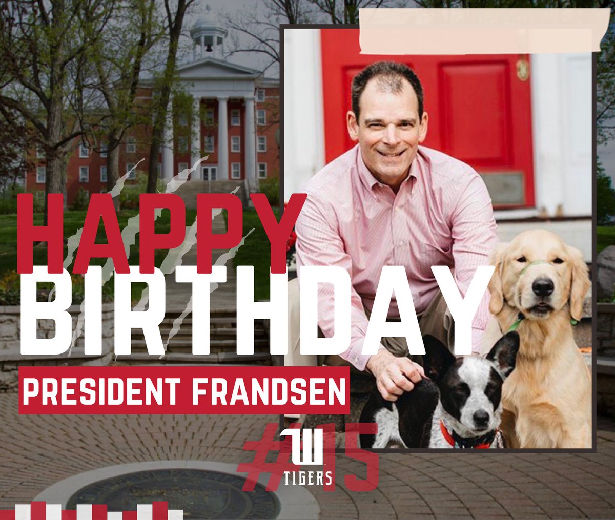 Happy Birthday, President Frandsen!! We hope you have a great day! 🎉 #TigerUp