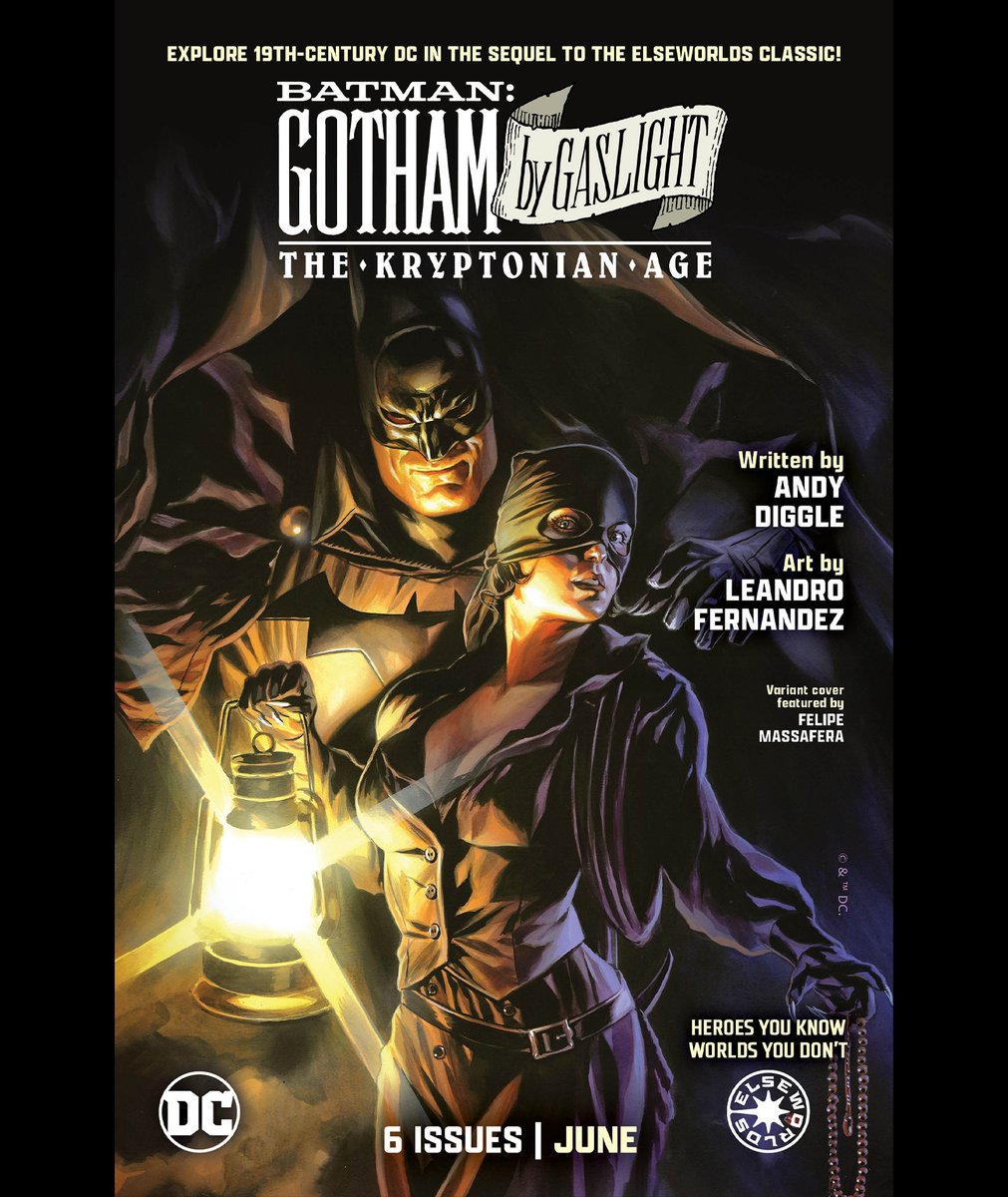 Witness the origin of the 19th Century #JLA in #BATMAN Gotham By Gaslight: The Kryptonian Age — the official sequel to the Elseworlds classic! Final Order Cut-Off for issue #1 is this Sunday, May 19! On sale June 11!