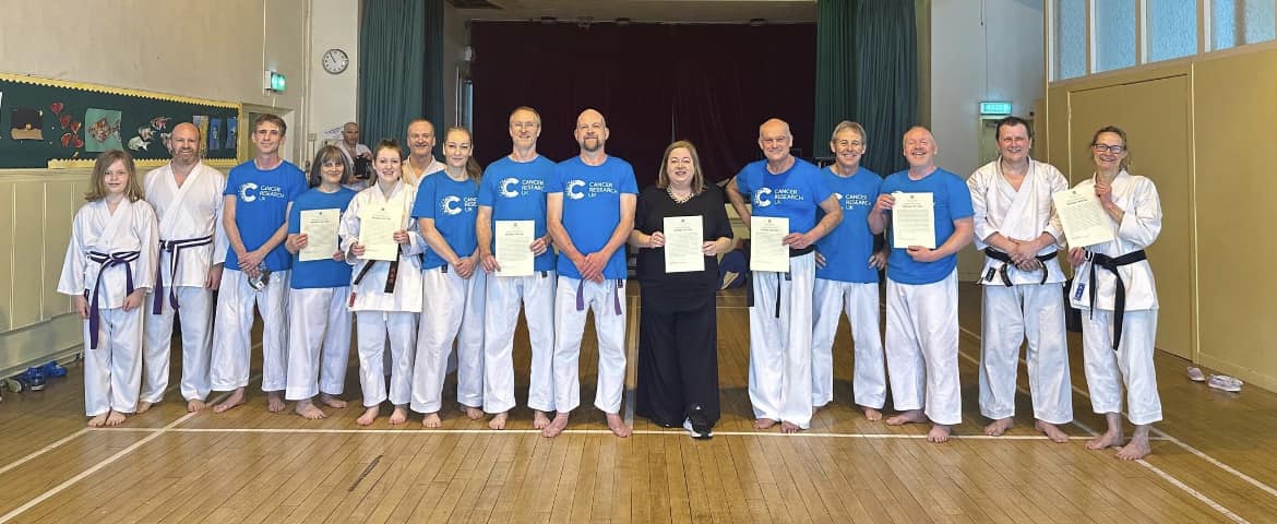 A GIANT thank you to members of the Bushido Karate Association club in Clarkston. 🩵 They raised £11,660 for @CR_UK by completing the 100 press ups a day challenge.🥋 The club was visited by MP Kirsten Oswald who tabled an early day motion to the House of Commons congratulating