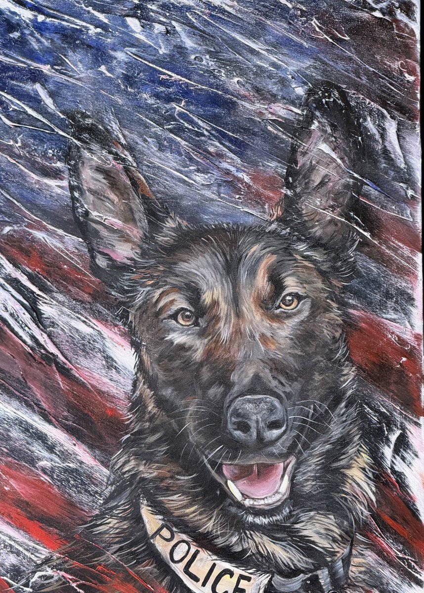 @KristyDubinsky created a beautiful tribute for Elizabeth Township K-9 Officer Eli Novacek. He will be missed by our students and community. Thank you for your service…..Rest easy, Eli.