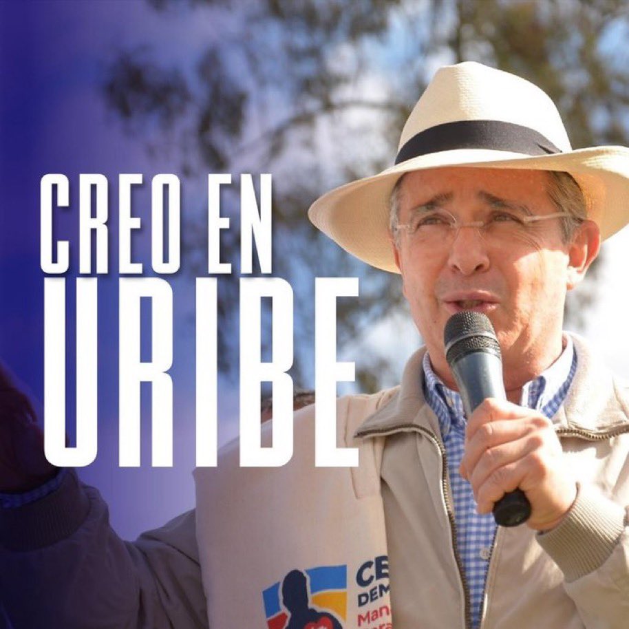 Siempre con usted presidente @AlvaroUribeVel ❤️ #CreoEnUribe