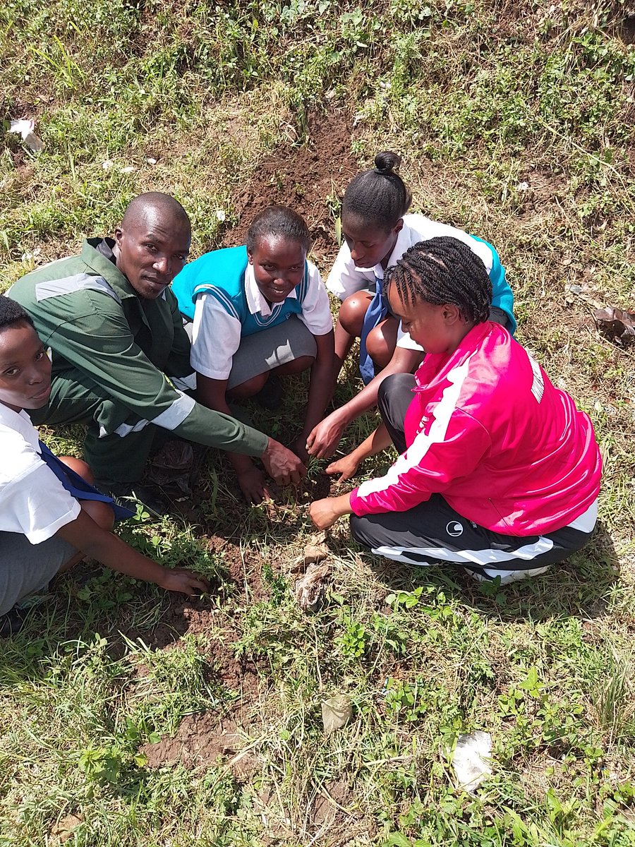 Today we engaged in a tree growing exercise at Mwiki Secondary School, over 300 tree seedlings planted. Students learnt a lot about the importance of conserving the environment for posterity. They also enhanced their knowledge in environmental conservation. #ClimateActionNow