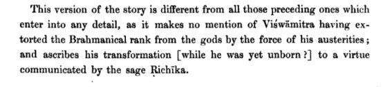 Now coming to story of Viswamitra from Anusasan parva where Rsi Richik 'infused' him into Brahmanhood.

*THIS VERSION IS ONLY MENTIONED IN ANUSASAN PARVA, NOT ELSEWHERE 

But even here Viswamitra is Kshatrya
तथैव क्षत्रियो राजन् विश्वामित्रो महातपाः

4of7
x.com/thekausikeyas/…