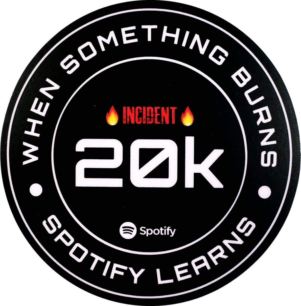 We've reached 20,000 incidents at @Spotify 🔥 — and with 20,000 incidents comes 20,000+ learnings.🎓