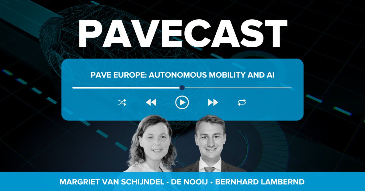 ⭐️Tune in for a new episode of the PAVECast featuring Margriet van Schijndel-de Nooij of @TUeindhoven and Bernhard Lambernd of @PwC. Gain insight on the impacts of #AI in #AutonomousVehicles!

👉YouTube: youtu.be/5c6KHf5CA8Q

👉 PAVECast: pavecast.buzzsprout.com/1904760/149779…