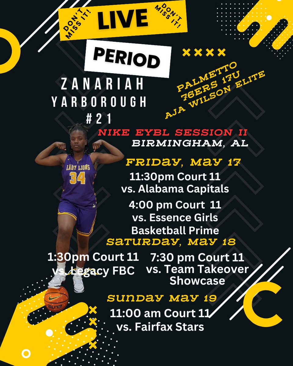 Coaches, here is where you can find our Lady Lions on this weekend! Shine bright ladies! #Lway