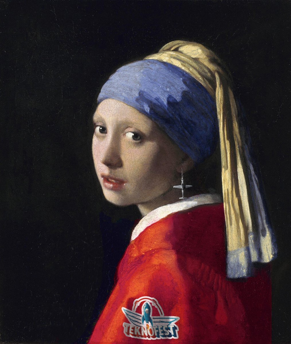 🎨 #TEKNOFEST Geleceksel Sanat 🚀 🧑‍🎨 Johannes Vermeer - İnci Küpeli Kız