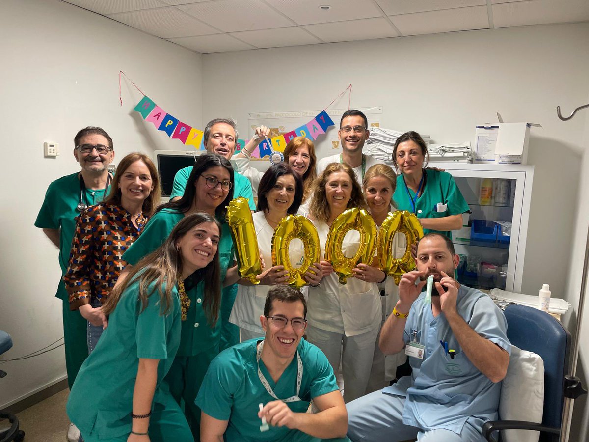 Esta semana celebramos la semana 1000 de uno de lis equipos de ecocardiografia en el laboratorio de imagen de cardiología del hospital universitario Reina Sofía Córdoba. 18,5 años trabajando duro como todo el personal humano de nuestra unidad!
Felicidades a todos y seguimos…