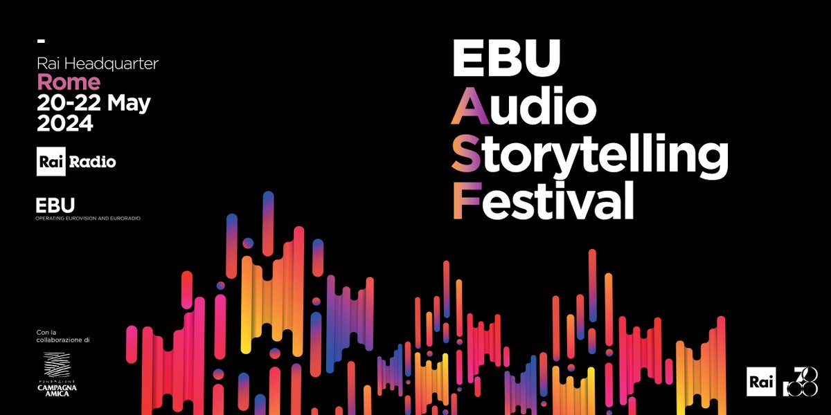 🎧 Headphones on! Audio storytellers can join us for the 50th EBU Audio Storytelling Festival from 20-22 May. We’ll be live from Rome with @Raiofficialnews discussing best practices through a series of workshops and lectures. 📺 Live stream: social.ebu.ch/asf2024