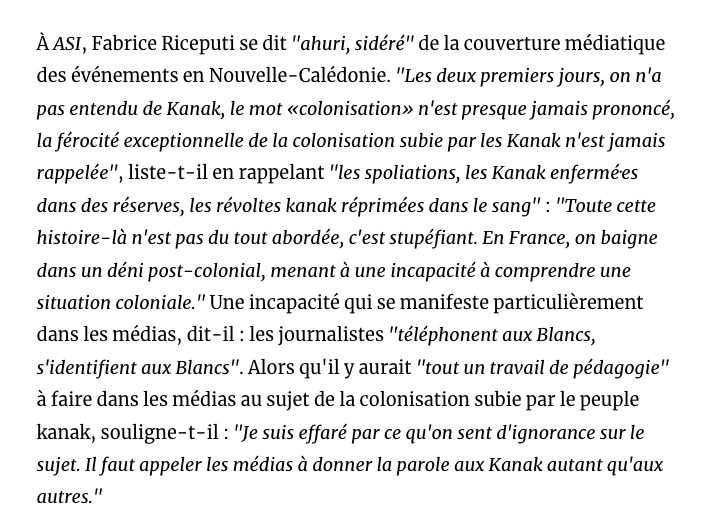 Nouvelle-Calédonie : à la télé, loyalistes partout, Kanak nulle part arretsurimages.net/articles/nouve… (abonné-es)