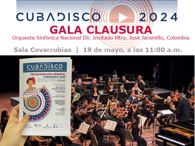 #CUBADISCO2024 📀| Cerrará sus cortinas este domingo #19deMayo la Feria Internacional de la Industria Musical Cubana con una nueva presentación de la Sinfónica Nacional 🎼 conducida por Director colombiano Mtro. José Jaramillo. 👌 🔗acortar.link/hfpPSj #MejorArteParaTodos