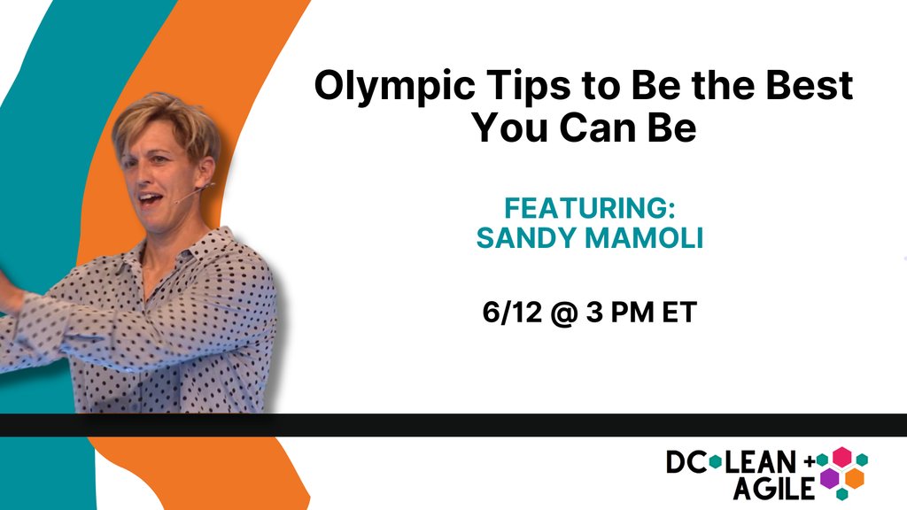 🏆 Join us for our June DC Lean + Agile Meetup with Sandy Mamoli at 3pm ET to discuss 'Olympic Tips to Be the Best You Can Be'!

RSVP for the Meetup here: meetup.com/dc-lean-agile/…

#ai #agileai #generativeai #dcleanagile #agiledevelopment #professionaldevelopment #agilelearning