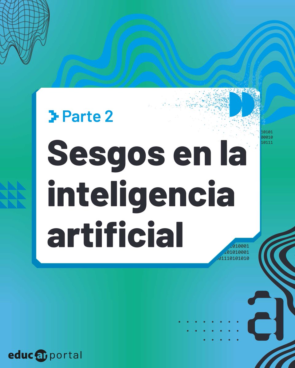 #IA y tipos de sesgos 🙅

💡Si vas a interactuar con una IAGen (como ChatGPT), necesitás conocer los diferentes tipos de sesgos que existen.  

En este hilo, compartimos algunos ejemplos.👇