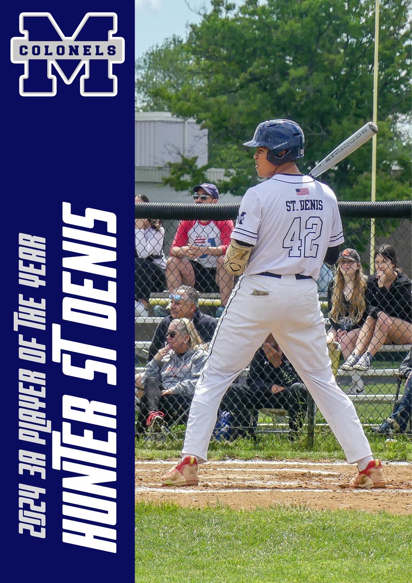 ⚾️MCPS 3A Division POY⚾️

<a href="/HunterStDenis42/">Hunter St Denis</a> earns Player of The Year!

#MagruderPride #ColonelsBaseball