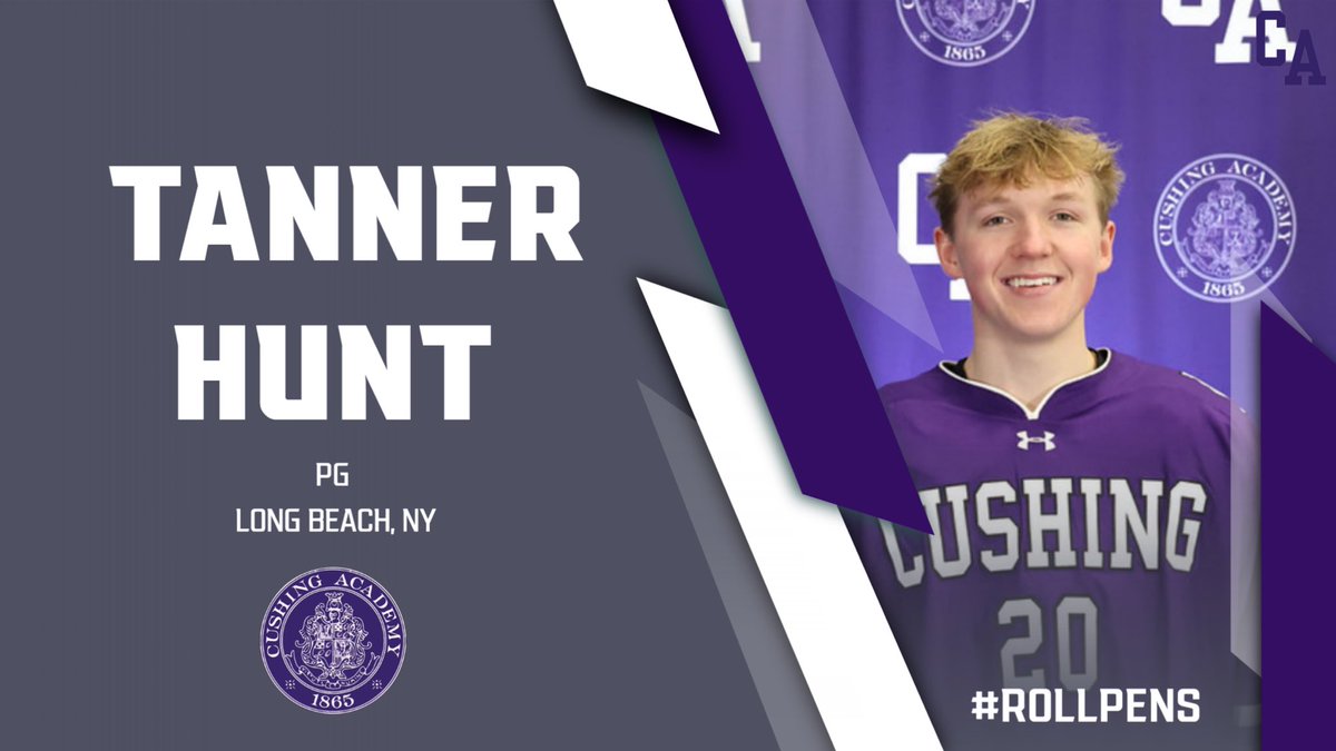 🔦#SeniorSpotlight Thank you Tanner Hunt! Tanner came in as a PG this year and was a solid contributor for our forward group with 11 goals and 17 assists. His favorite Cushing memory was beating Avon in the NEPSAC Semi-Finals. Good luck in junior hockey Tanner! #RollPens 🐧