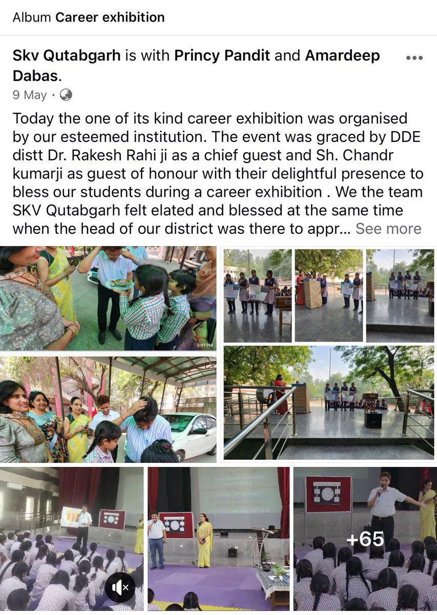 Career Exhibition 2024 Unlocking new #opportunities at the #careerexhibition by our talented students under guidance of #emcteam of teachers. DDE district Dr.Rakesh Rahi &Sh. Chander kumarji motivated students with hos mam @princypandit facebook.com/share/p/rXNysM…