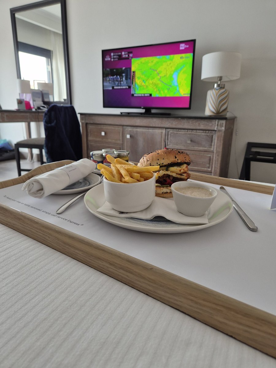 Bongu from Malta! I've left Italy but am now stuck in Malta due to my mother catching a very nasty bug and requiring hospitalisation.  So I'm treating myself to fancy #toursnacks in my swanky hotel.  #couchpeloton #giroditalia