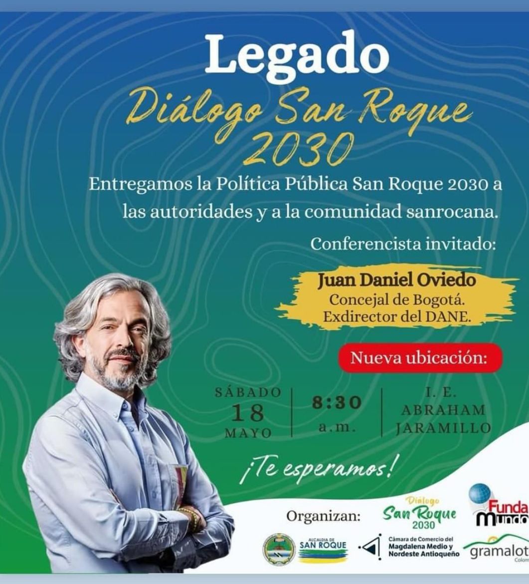 Mañana en San Roque será un día de celebración para el trabajo comunitario y la formación de la Sociedad Civil, @JDOviedoA estará junto con FundaMundo, la Alcaldía y el sector empresarial entregando la Política Pública San Roque 2030.