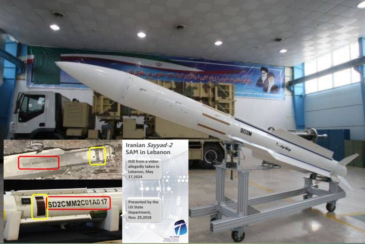 ⚡️BREAKING:

Allegedly Hezbollah recently recieved a shipment of Iranian Long range advance Sayyad-2 airdefence missiles capable of shot down fighter jets & any type of missiles & drones.

This will improve Hezbollah's significant strength in terms of defence.