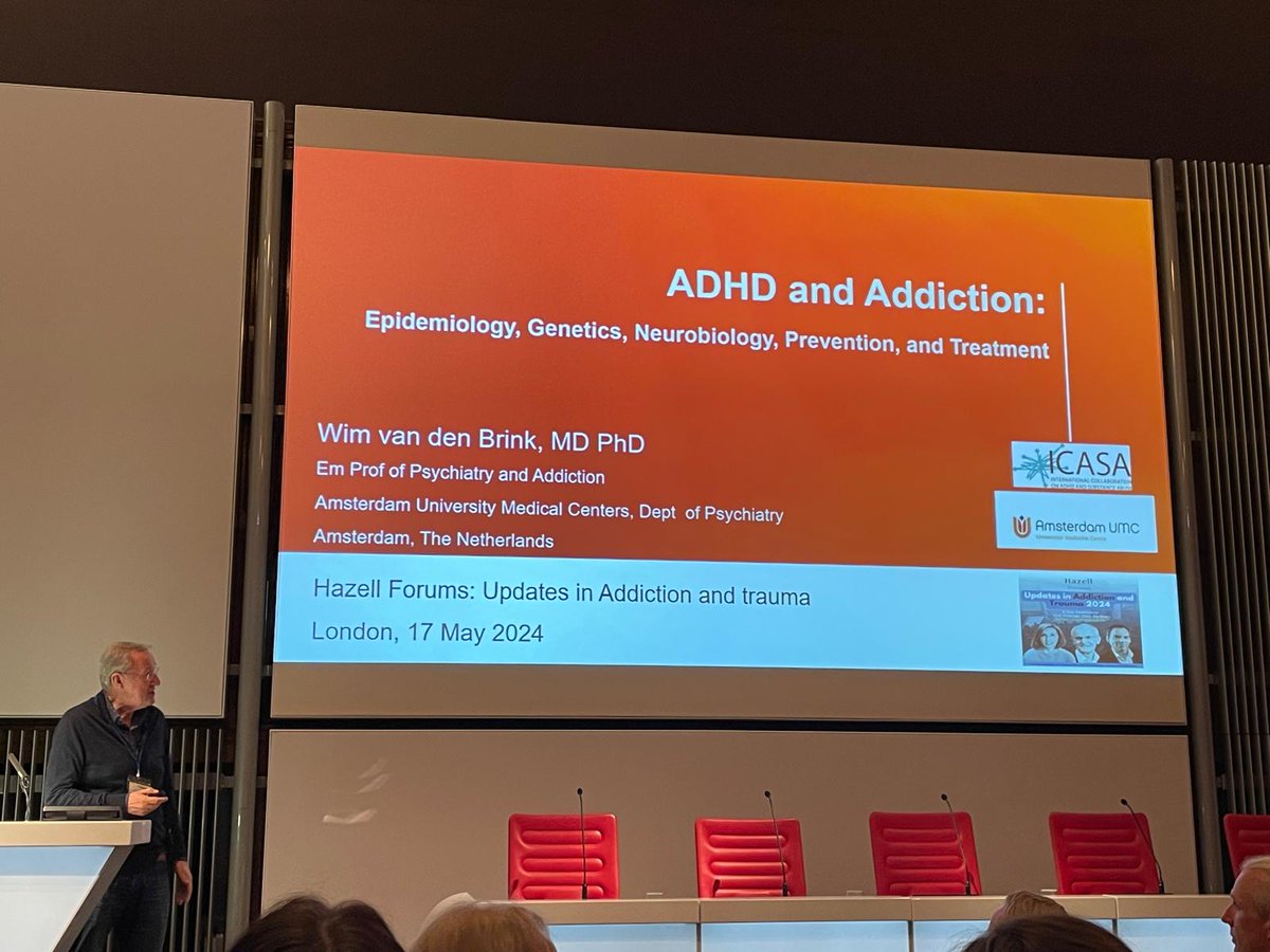 Having a fantastic time at the Updates in Addiction and Trauma conference today. Some really inspiring talks. Great to hear biopsychosocial modes of thinking being applied to chemical addictions too! #addiction #recovery #trauma