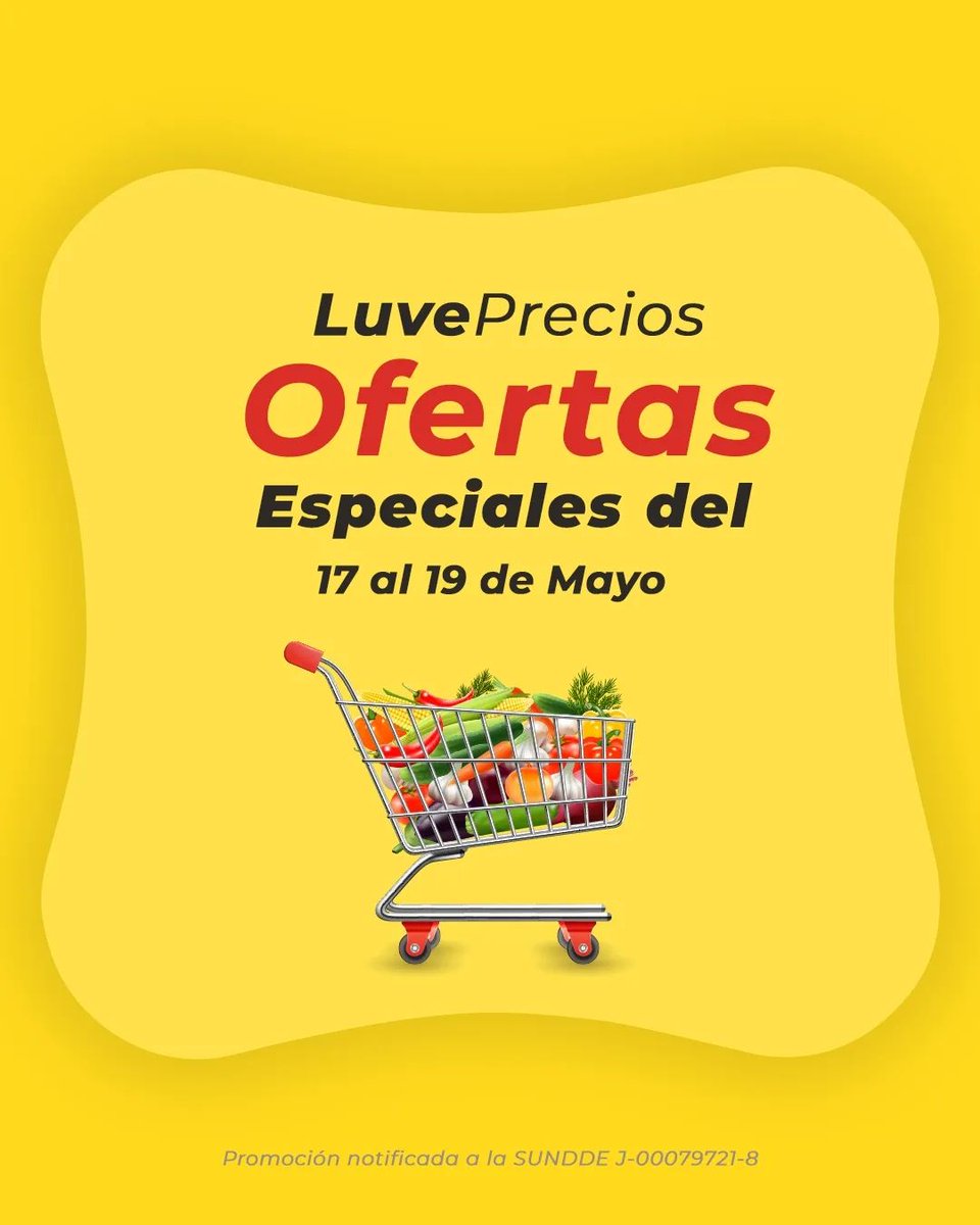 luvebras's tweet photo. ¡LLEGARON LOS LUVEPRECIOS! 👋🏻🛒

Desde HOY tienes la oportunidad de aprovechar estos precios especiales. ¡Nos vemos en tu sucursal favorita! ✨

Nuestro Delivery está activo para ayudarte con tu compra, escríbenos al WhatsApp 📲 +58-424-154-23-01. 🛵 https://t.co/npmLsFYXD0