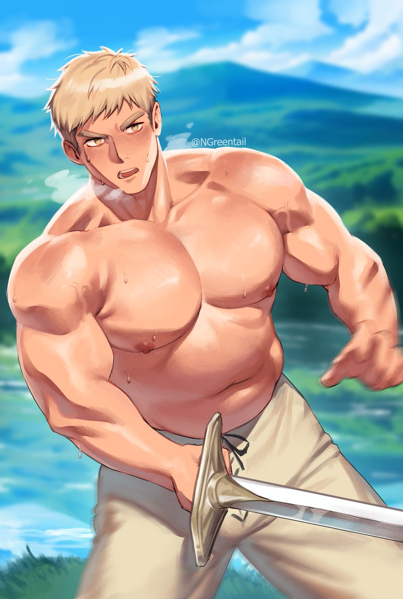 Laios' diligent knight training
#DungeonMeshi