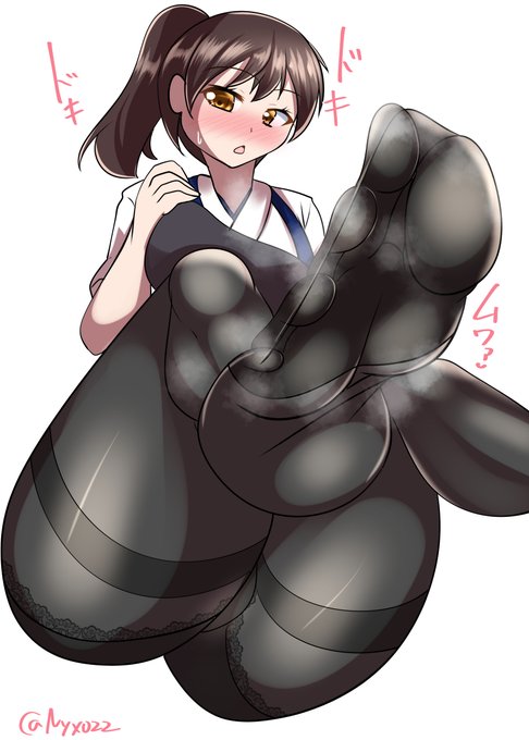 「足裏…嗅ぎたいの?いいけれど…///」 
ムレムレ黒タイツ足裏のニオイを嗅がさんとする加賀さん(ˇωˇ) 
連続1533日目 
#艦これ版真剣お絵描き60分一本勝負_20240517
#艦これ版深夜の真剣お絵描き60分一本勝負 
#めび環んどろ #10000日チャレンジ 
#加賀 