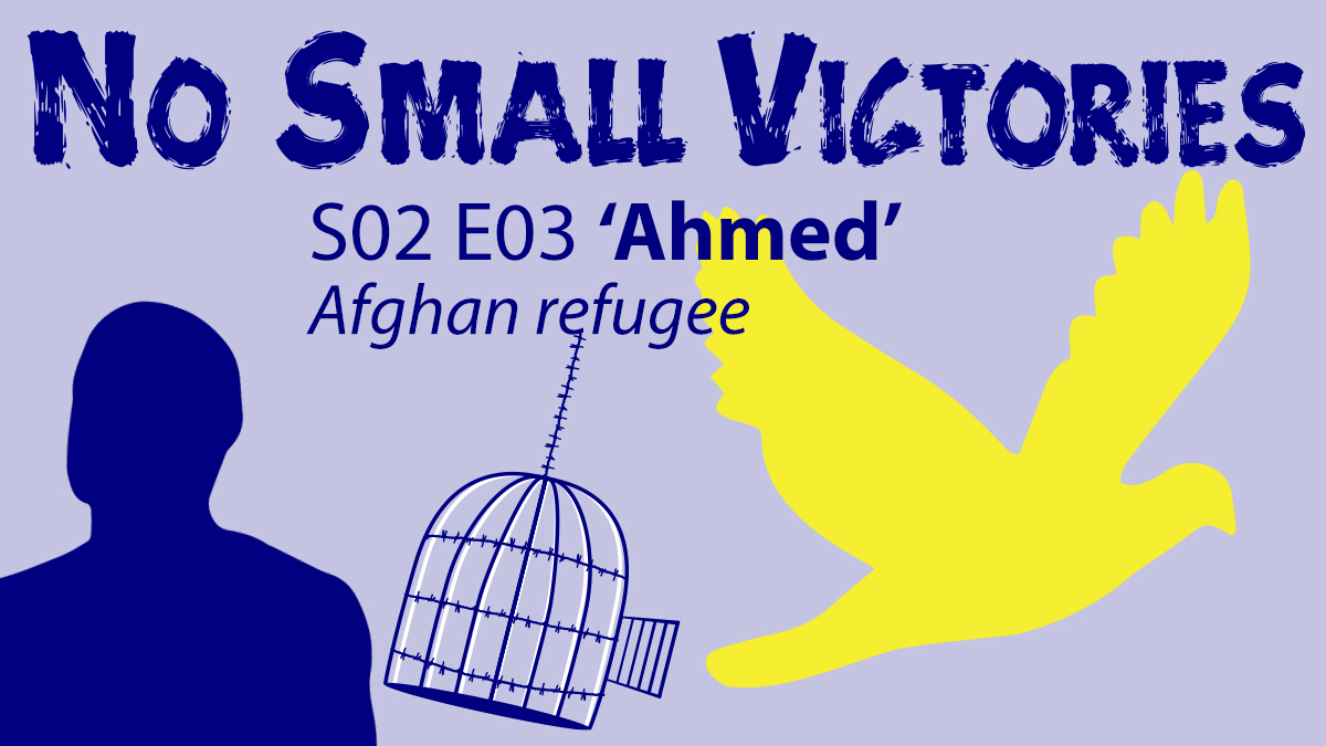#NoSmallVictories episode 3 Lucy talks to ‘Ahmed’, an asylum seeker from Afghanistan who worked for NATO until 2021. He explains why he fled his country and what sustains him in his quest for safety as he navigates the UK’s cruel hostile environment. bit.ly/4dHoxUF