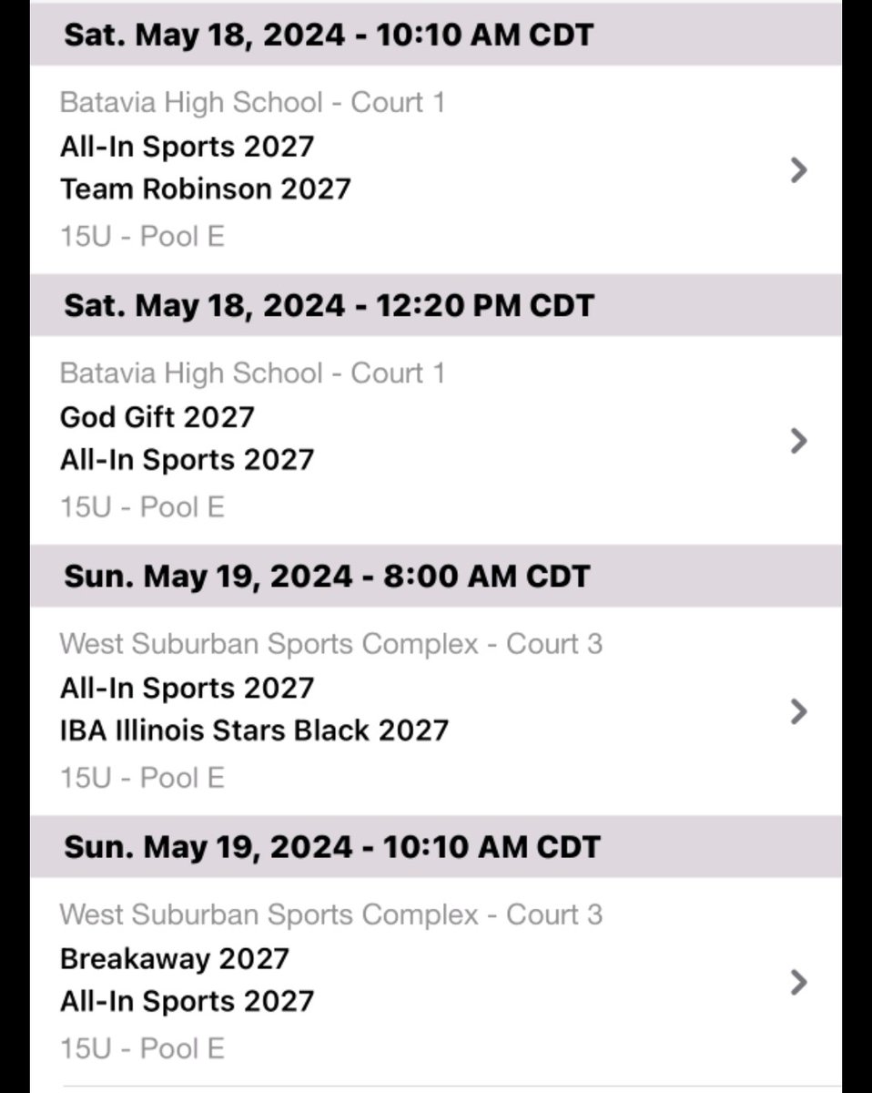 I will be in Chicago this weekend for Prep Hoops Live with <a href="/allinsportsclub/">All-In Sports</a> 2027.  #prephoopslive

First game is Saturday @ 10:10 - Court 1.  

Come check us out!
<a href="/PrepHoops/">Prep Hoops 🏀</a>
<a href="/PHCircuit/">Prep Hoops Circuit 🏀</a>
<a href="/jgilbertsport/">Jonathon Gilbert</a>
<a href="/scottybscout/">Scott Burgess</a>
<a href="/BRamseyKSR/">Brandon Ramsey</a>
<a href="/TeddyBahu/">Teddy Bahu</a>