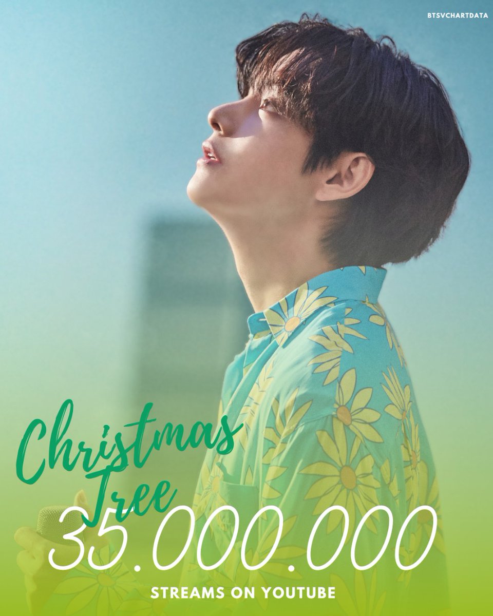 Christmas Tree by V has surpassed 35,000,000 streams on YouTube!