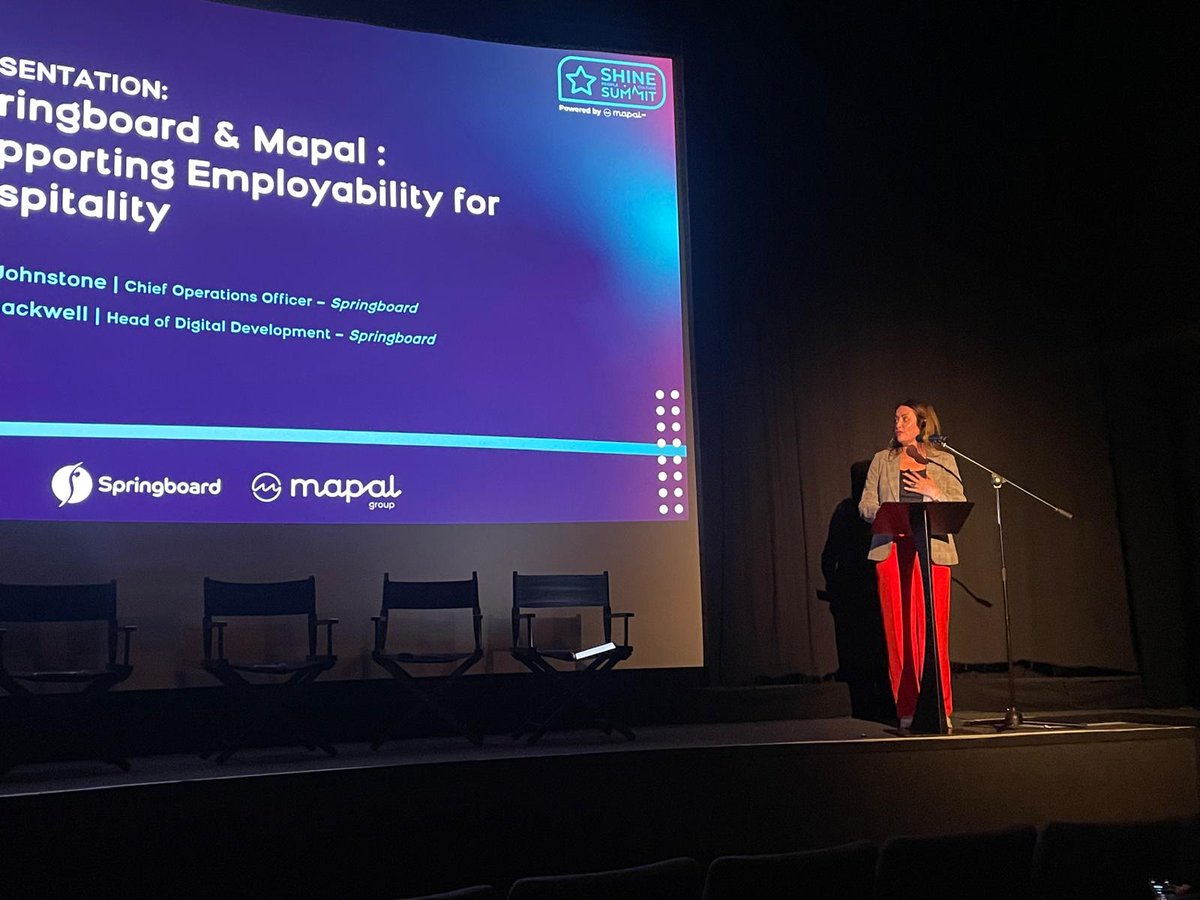 Yesterday, our very own Chief Operations Officer and Head of Digital Development, attended MAPAL Group's Shine People & Culture Summit! ✨ Here they shared their knowledge and insights within hospitality, in their segment 'Supporting Employability for Hospitality' 👏