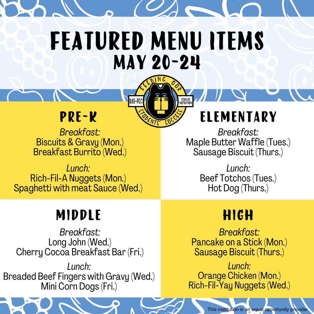 From plate to palate, we're dedicated to turning each meal into a masterpiece. Join us for a week of culinary delight! 🍽️🎨 Please see our complete menu on our website: rpchildnutrition.org/index.php?sid=… *Menus are subject to change due to supply chain issues.