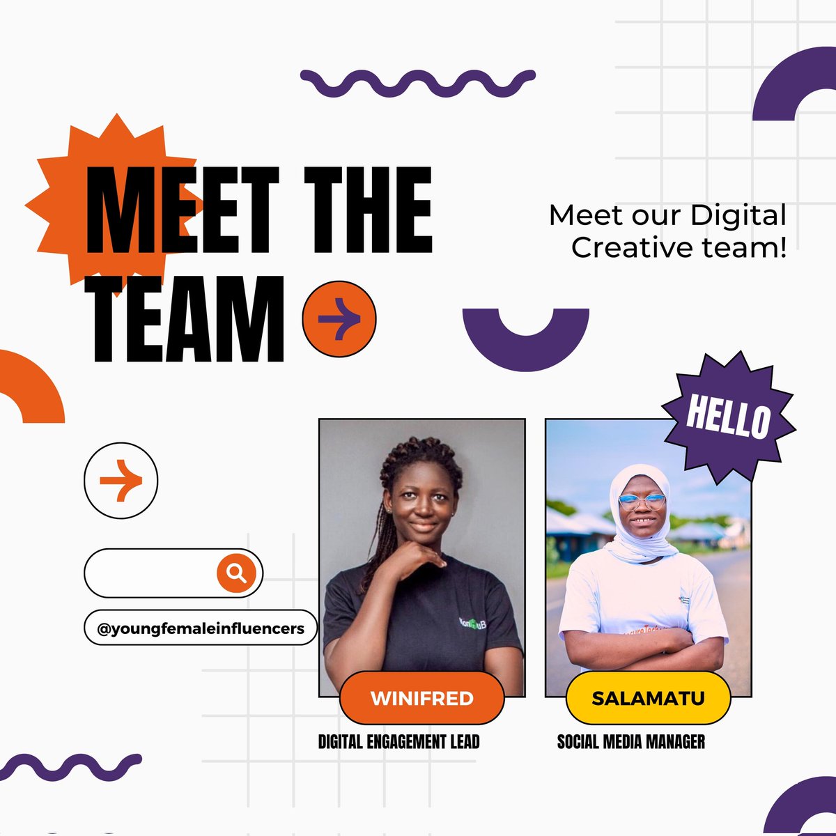Get to know the amazing teams behind @yfinfluencers: 📢 Comms Team: Crafting our message and engaging our audience. 💻✨Digital Creative Team: Bringing our vision to life with compelling content. 💼🔍Operations & Finance Team: Keeping everything running smoothly. #ourteam