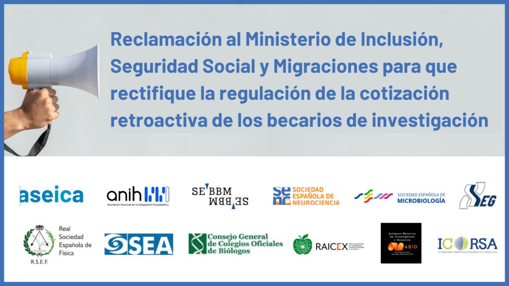 #ABID, @ASEICAnews, @SEBBM_es, @ANIH_1, @CGCOB, en representación 12 colectivos científicos, trasladan al @inclusiongob críticas de los @AfectadosBSS por becas de investigación anteriores al año 2011. @CorujoBorja reconoce la necesidad de rectificar la O.M. de “manera urgente”🚑