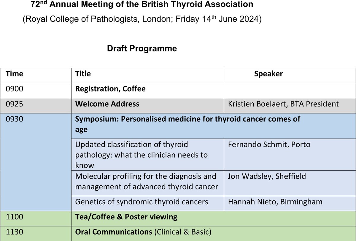 IMPORTANT NOTICE - Don't forget to REGISTER for the British Thyroid Association (BTA) meeting in London on June 14th 2024. The deadline ends very soon! DEADLINE- 31st May 2024 Don't miss out!! @ThyroidBritish @britishthyroid @Soc_Endo @BTG_UoB