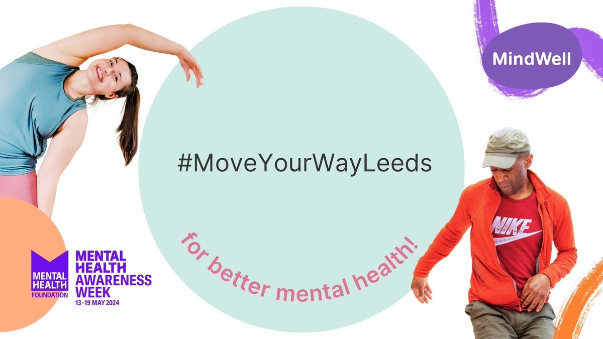 Want to move more for your #MentalHealth? Not sure where to find groups in #Leeds? Explore our #MindWell website! #MoveYourWayLeeds with our new resource: bit.ly/MindWell-Move-… & our Exercise & move your way pages: bit.ly/MindWell-Exerc…