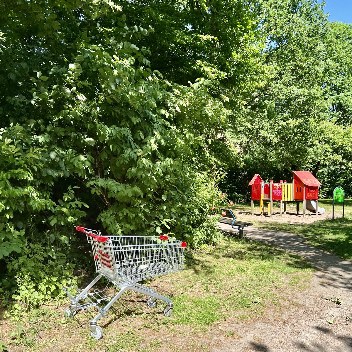 Sonnenbad im Henry-Vahl-Park #eimsbush Hamburg ⁦@Wagerlkunst⁩