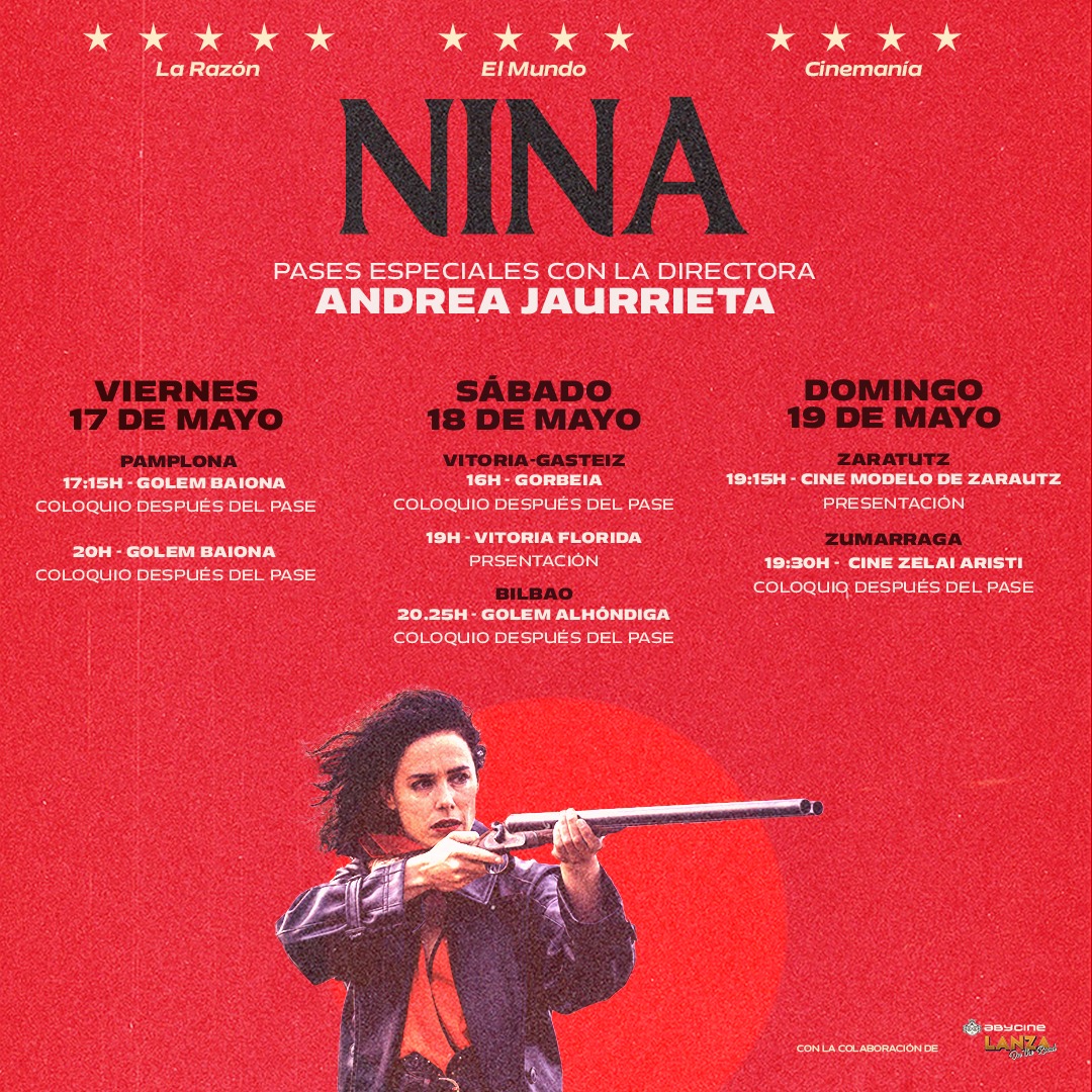 ¡Hoy #NINA💥 lleva la venganza a casa! 🔴Este fin de semana pases especiales con @ninaolvido en País Vasco. YA EN CINES