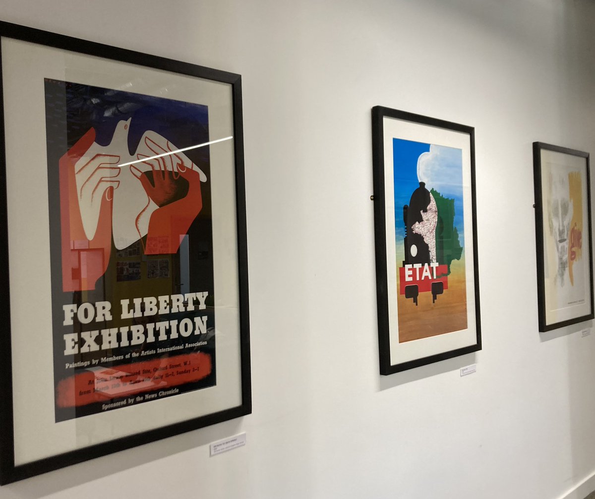 We’ve added labels and text panels so students, colleagues and visitors can find out more about our FHK Henrion posters on display in the School of Humanities & Social Sciences, Mithras House. They’re facsimiles produced for an exhibition of Henrion’s work in the late 1980s.