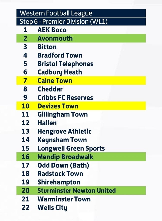Avonmouth FC are @TSWesternLeague 😍 We will play our 2024/25 season in the Western League Division One after our incredible @GlosCounty win. Some very interesting fixtures in here 👀