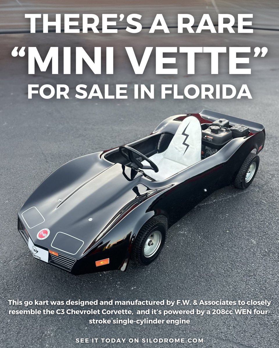 There’s A Rare “Mini Vette” For Sale Link: silodrome.com/mini-vette-go-…