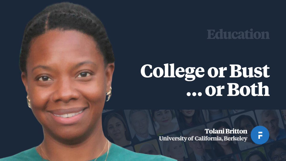 Tolani Britton @TolaniBritton @UCBerkeley @Berkeley_Educ discusses whether the Great Recession led to changes in two-year and four-year college enrolment patterns for students aged 18–24➡️faculti.net/college-or-bus… #education #greatrecession #latinx #blackstudents