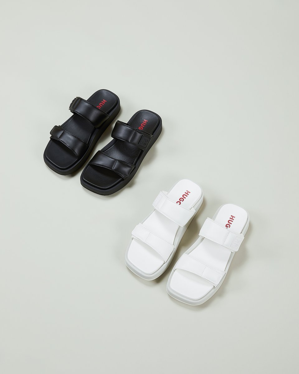 The Ying &amp; Yang you need to survive this Friday! 🧘

Find these beautiful <a href="/HUGOBOSS/">HUGO BOSS Corporate</a> Emma sandals in two classic monochrome black &amp; white colourways, now online and instore at Tower!

#TWRLDN #HUGO